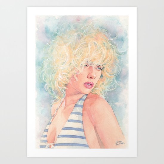 Scarlett Johansson 3 Art Print