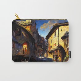 Walking through a medieval Italian village Carry-All Pouch