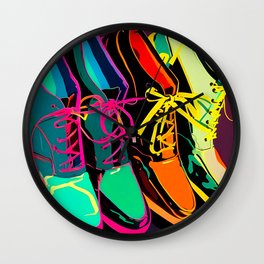 Four Shoes - Pop Art Style Wall Clock