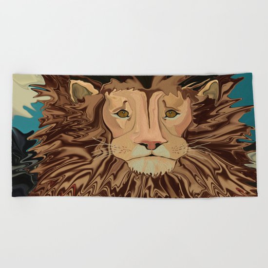 Andrew's Mane Story Beach Towel