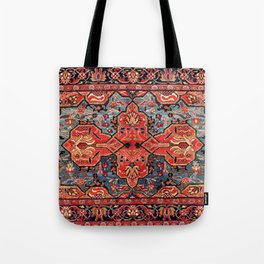 Kashan Poshti Central Persian Rug Print Tote Bag