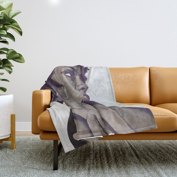 Portrait throw blankets store