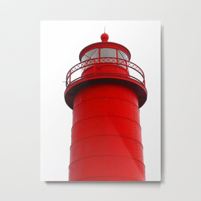 Really Red Lighthouse Metal Print