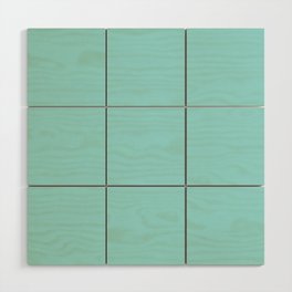 Light Aqua Blue Solid Color Pantone Limpet Shell 13-4810 TCX Shades of Blue-green Hues Wood Wall Art