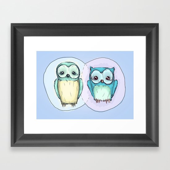 owls Framed Art Print