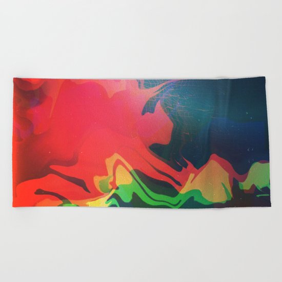 Glitch 22 Beach Towel