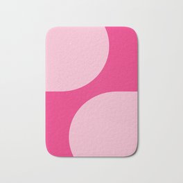 Mid-Century Modern Pink Arches Bath Mat | Feminine, Arch, Minimal, Modern, Abstract, Geometric, Maximalist, Graphicdesign, Midcentury, Woodblocks 
