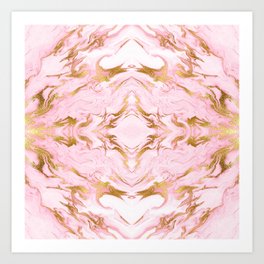 Gold Pink Art Print