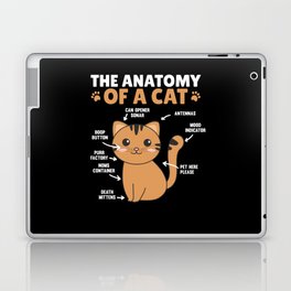 The Anatomy Of A Cat Funny Explanation Of A Cat Laptop Skin