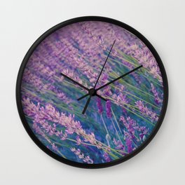Lavender, Gardens, Flower Wall Clock