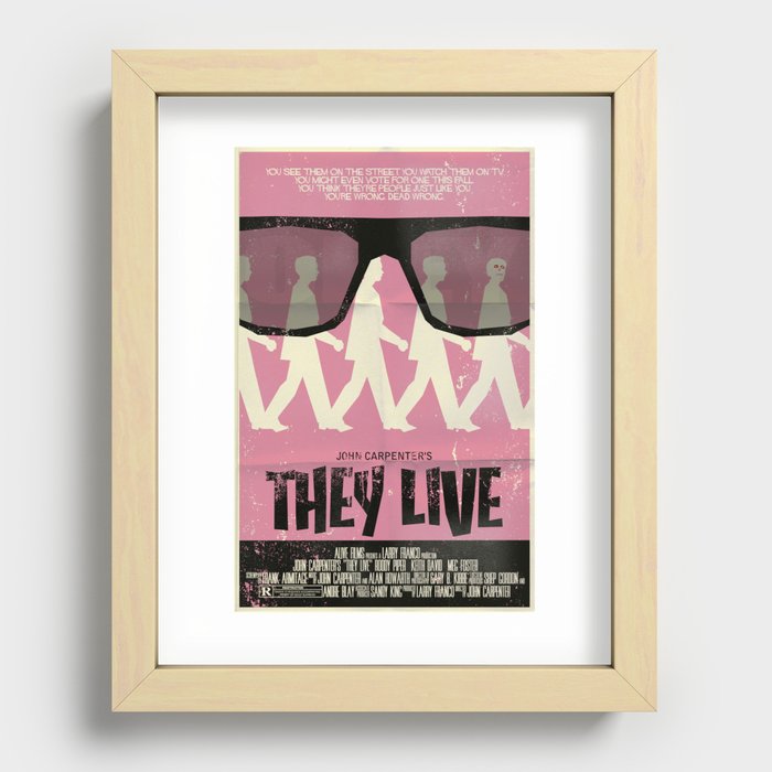 They Live Recessed Framed Print