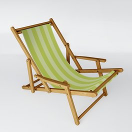 Avocado Green Summer Cabana Beach Picnic Stripes Sling Chair