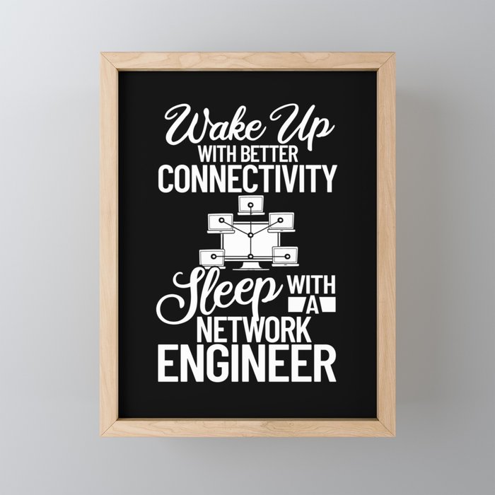Network Engineer Director Computer Engineering Framed Mini Art Print