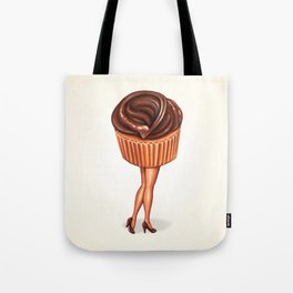 Chocolate Cupcake Pin-Up Tote Bag