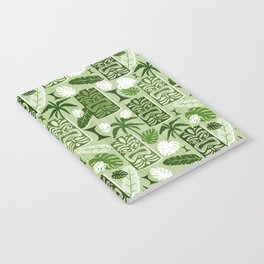 Tiki Time Green Notebook