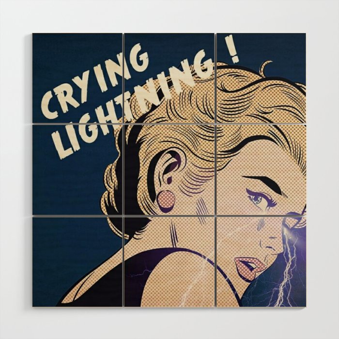 Crying Lightning Artic Monkey Fan Art Wood Wall Art