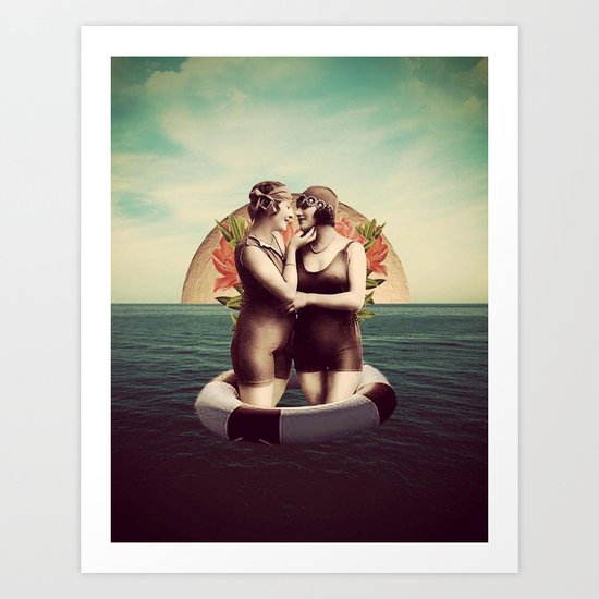 Love At Sea Art Print