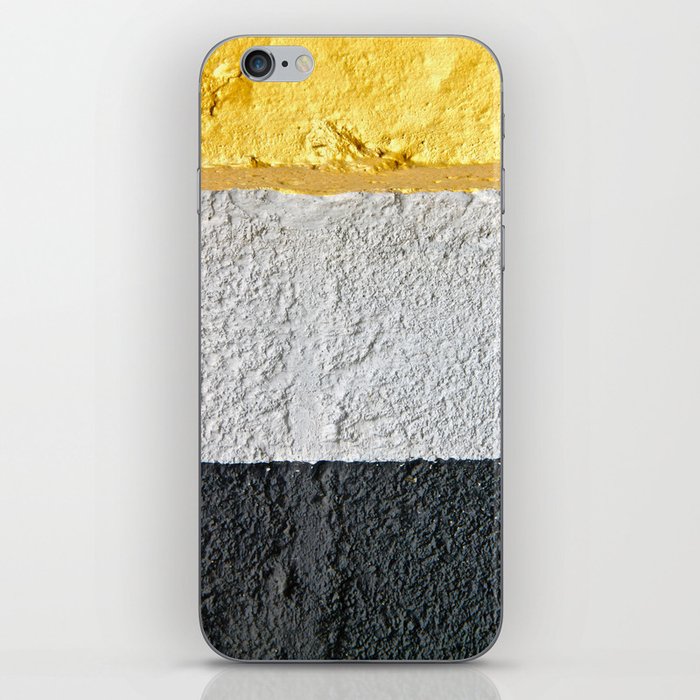 Black Grey Gold iPhone Skin