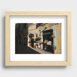 Pizzeria Rome Italy Travel Photography Recessed Framed Print