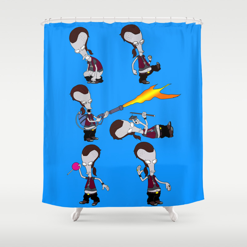 Ricky Spanish Shower Curtain By Kramcox Society6