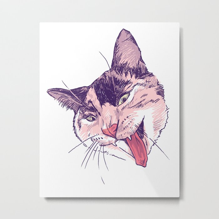 Wassup Calico Kitty! Metal Print