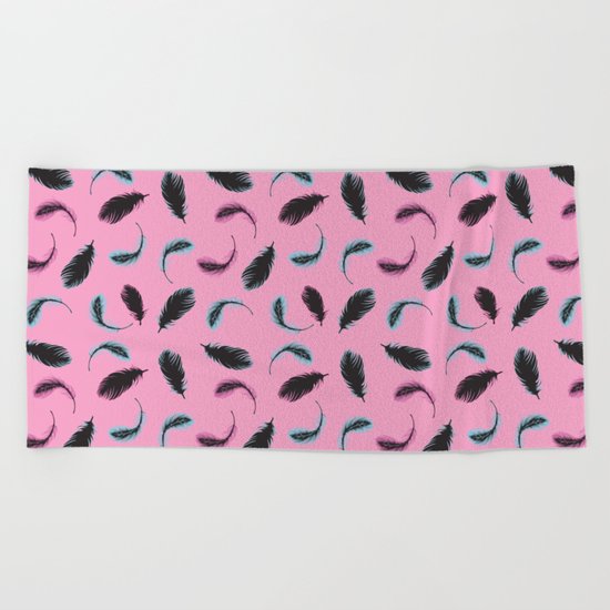 Feathers Forever Beach Towel