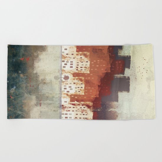 City Rain Beach Towel