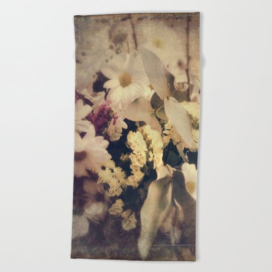 Flowers of Nostalgia Beach Towel