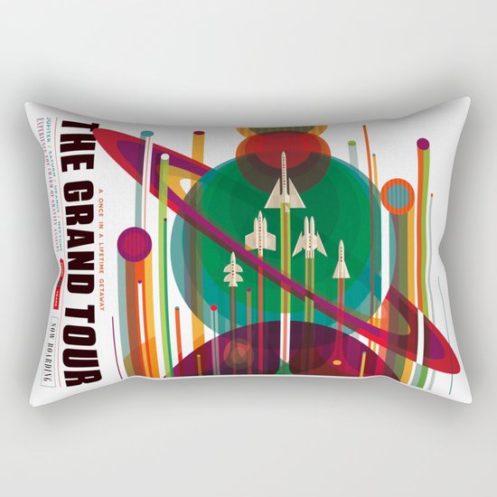 NASA/JPL Poster (The Grand Tour) Rectangular Pillow