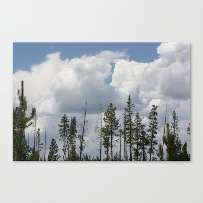 Marshmallow Clouds Canvas Print