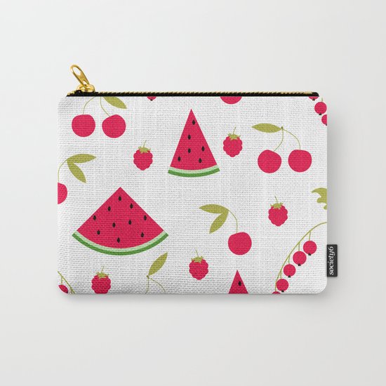 Pattern watermelon cherry raspberry currant Carry-All Pouch