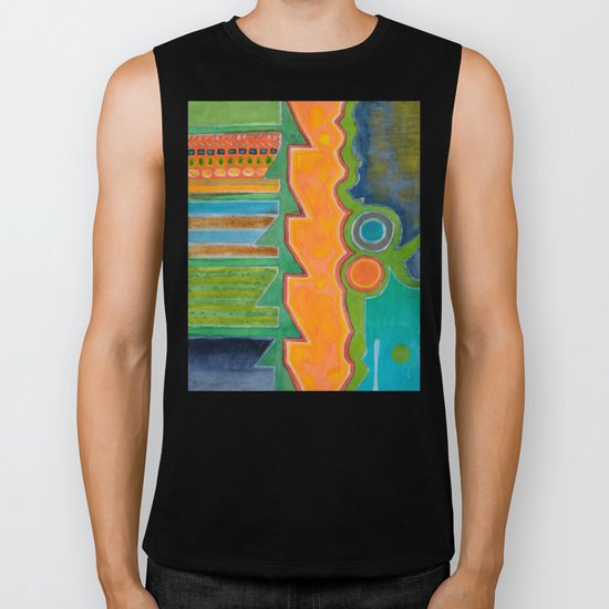 Growth with visible Lifestream Biker Tank