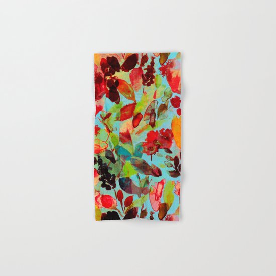 abstract flowers Hand & Bath Towel