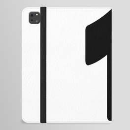 1 (Black & White Number) iPad Folio Case