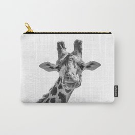 Giraffe | Peek-A-Boo | Animal Photography | Minimalism | Mammal | Wildlife | Nature Carry-All Pouch