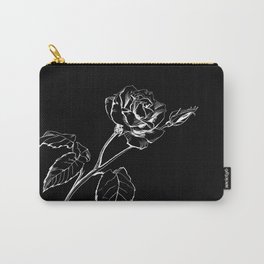 Black Rose Carry-All Pouch