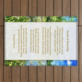 Sunset of Serenity Poem Outdoor Rug