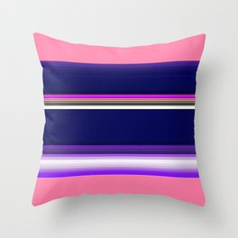 Purple Rings Throw Pillow
