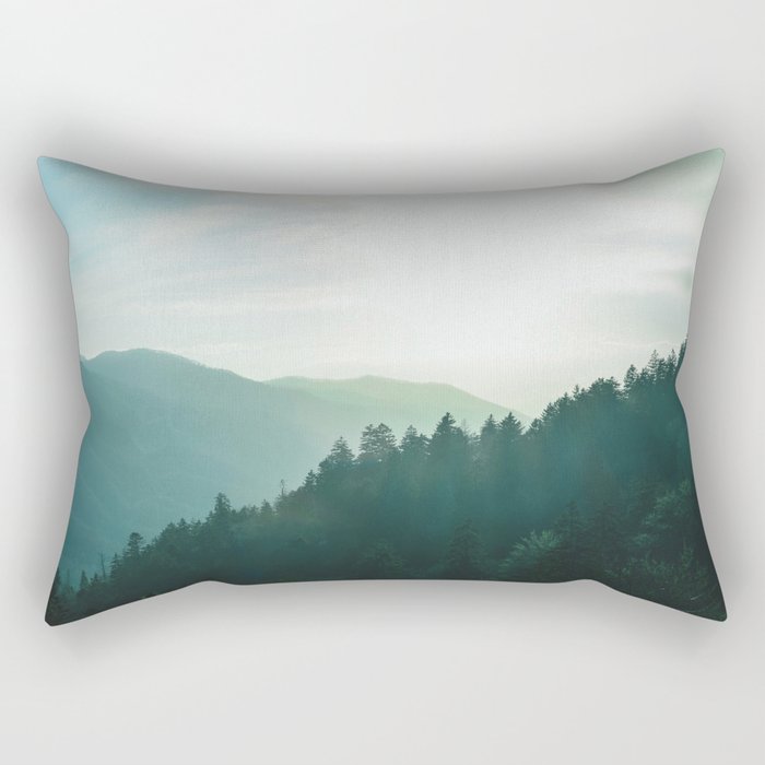 Green Forest, Slow down! Rectangular Pillow