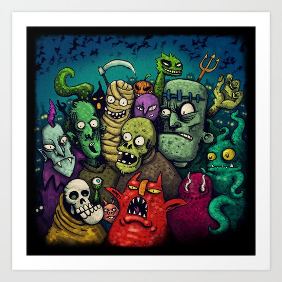 Monsters Art Print
