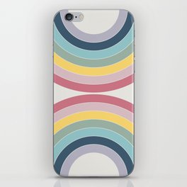 Double semicircles in retro style 2 iPhone Skin