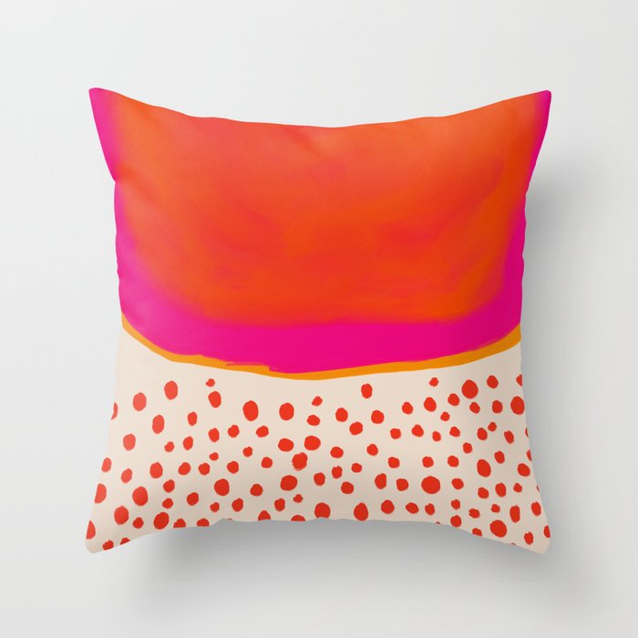 Rainfall in the Daylight - Abstract Studies Throw Pillow