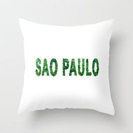 Sao Paulo Forest Ecology Concept Throw Pillow