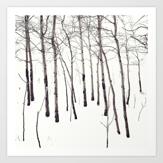 Walk in the White Lightning Wonderland of Winter Art Print