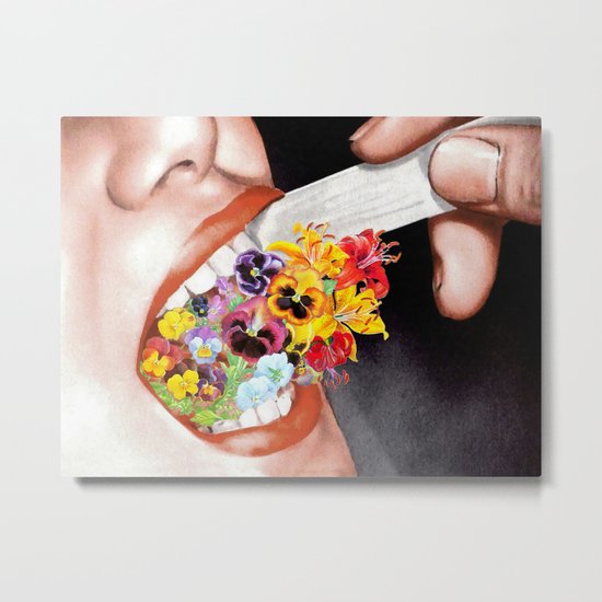 Gardens Flower in her Blooming Breath Metal Print