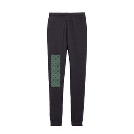 Damask (Olive & White Pattern) Kids Joggers