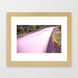 Pink Road Framed Art Print