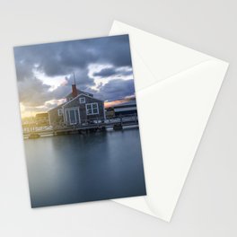 Harbour House in quiet and calm Sunset in Nantucket Island Stationery Cards
