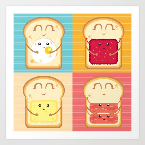 Love your Breakfast Art Print