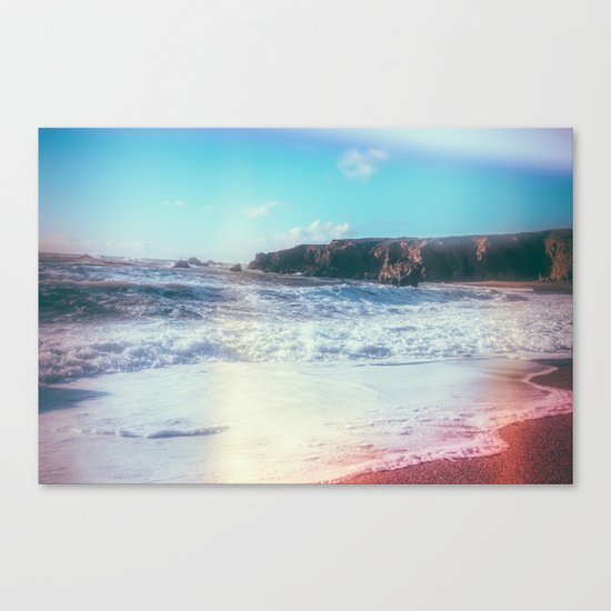California Sunshine Waves Canvas Print